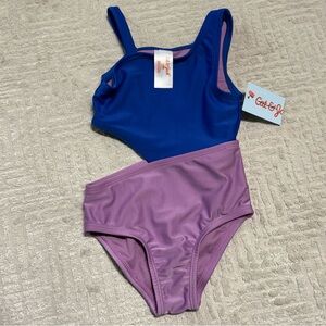NWT Cat&Jack Girls 18M one piece swim suit Blue and Purple Swimsuit